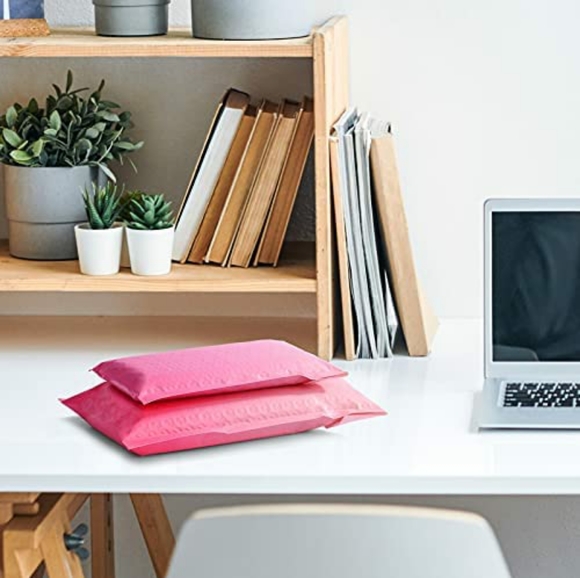 NEW 10 Pink Gradient Ombre Bubble Poly Mailers - Picture 4 of 4